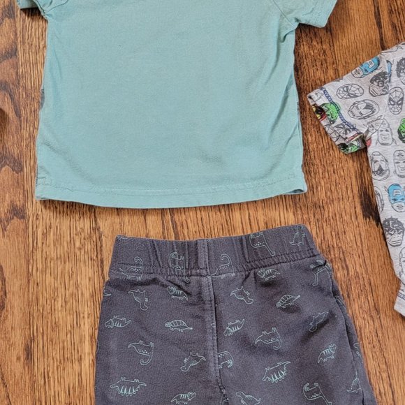 BOY NEWBORN & 0-3 TOPS & PANTS/SHORTS SETS OR SEPARATES 12pc LOT GREAT CONDITION - Picture 13 of 13